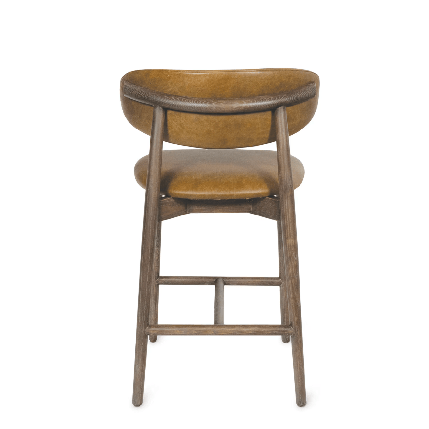 Ethan Leather Counter and Bar Stool