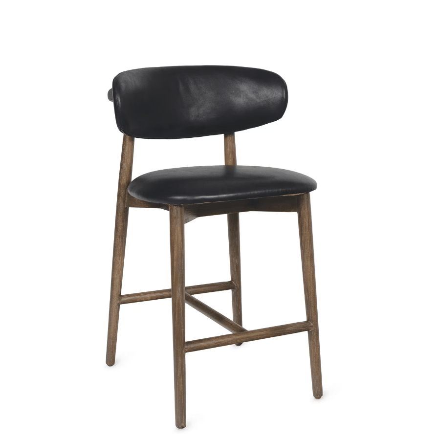 Ethan Leather Counter and Bar Stool