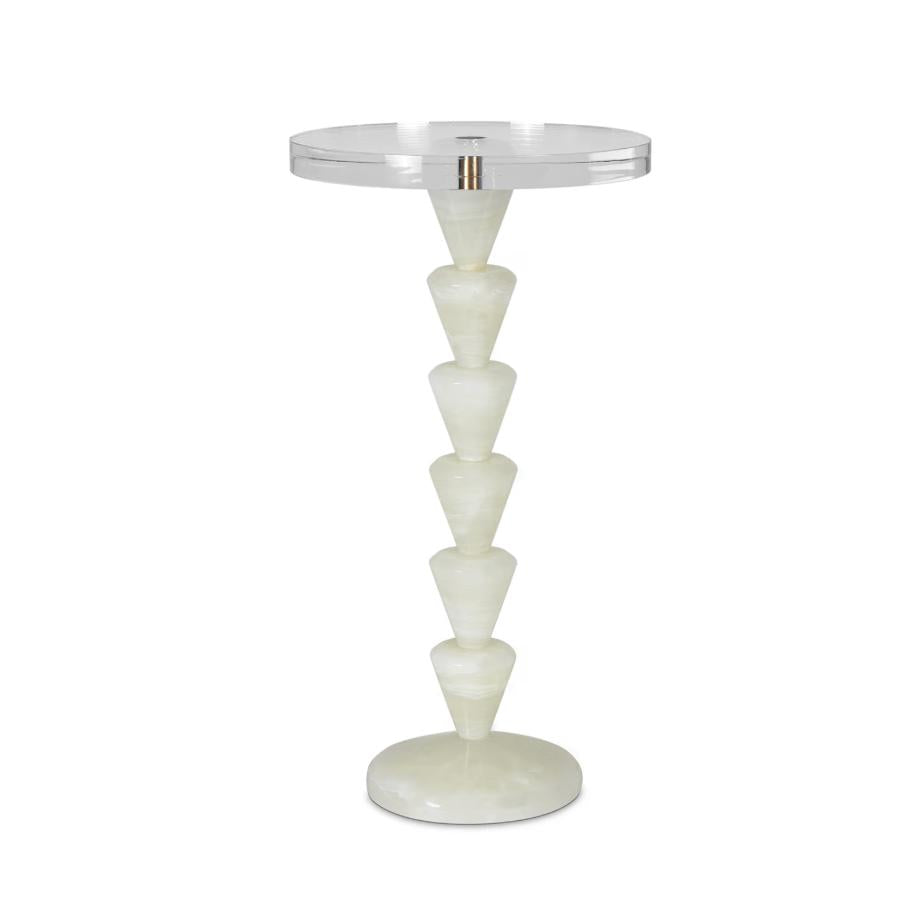 Patricia Jade Accent Table | Bone & Brass