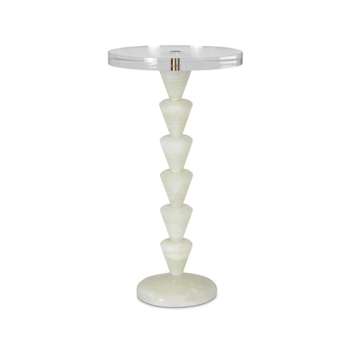 Patricia Jade Accent Table | Bone & Brass