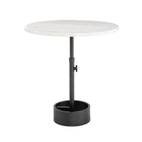 Myles Large Marble Accent Table - Table Top View | Bone & Brass