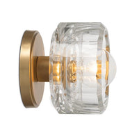 Bijoux Crystal Flush Mount - Flush Mount Installed | Bone & Brass