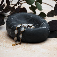 Lagoon Marble Bowl - Bowl Top View | Bone & Brass