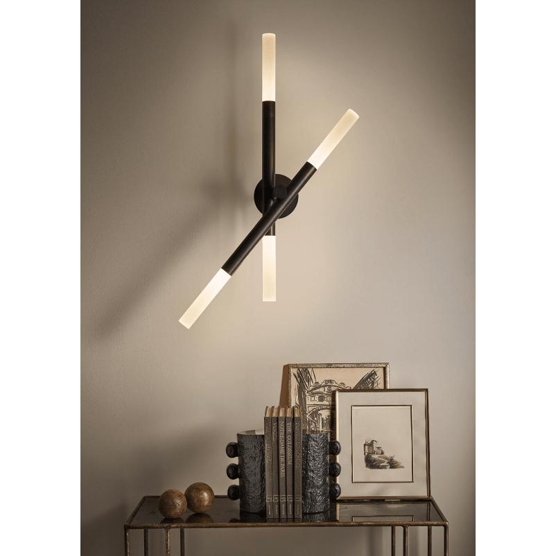 Cass Wall Sconce - Sconce Installed | Bone & Brass