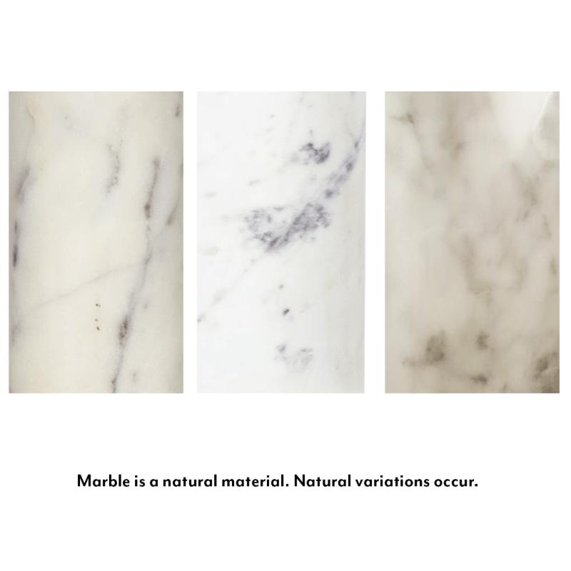 Cassius Marble Decorative Table Sculpture - Side View | Bone & Brass