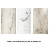 Cassius Marble Decorative Table Sculpture - Side View | Bone & Brass