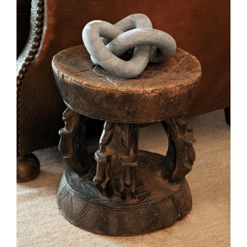 Cassius Marble Decorative Table Sculpture - Side View | Bone & Brass
