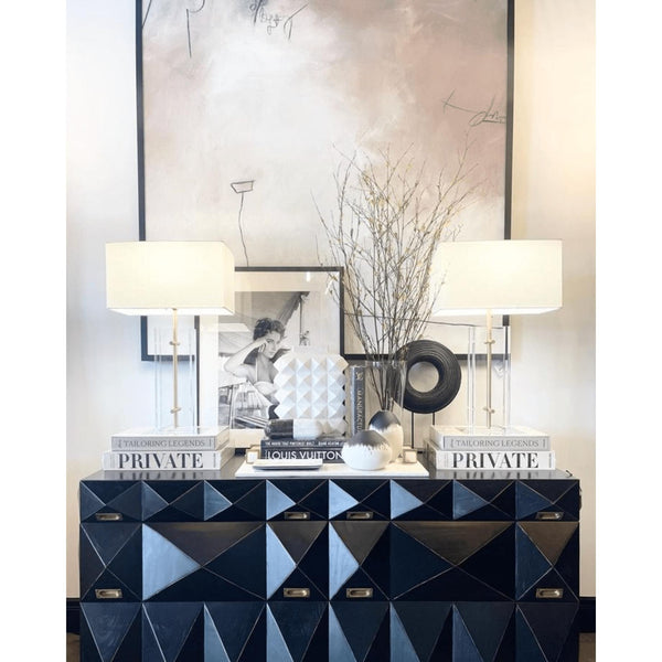 Allegra Dresser Hand Rubbed Black - Dresser Side View | Bone & Brass