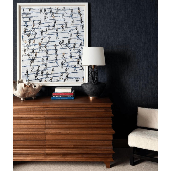 Bernard 6 Drawer, Dark Walnut - Dresser Side View | Bone & Brass
