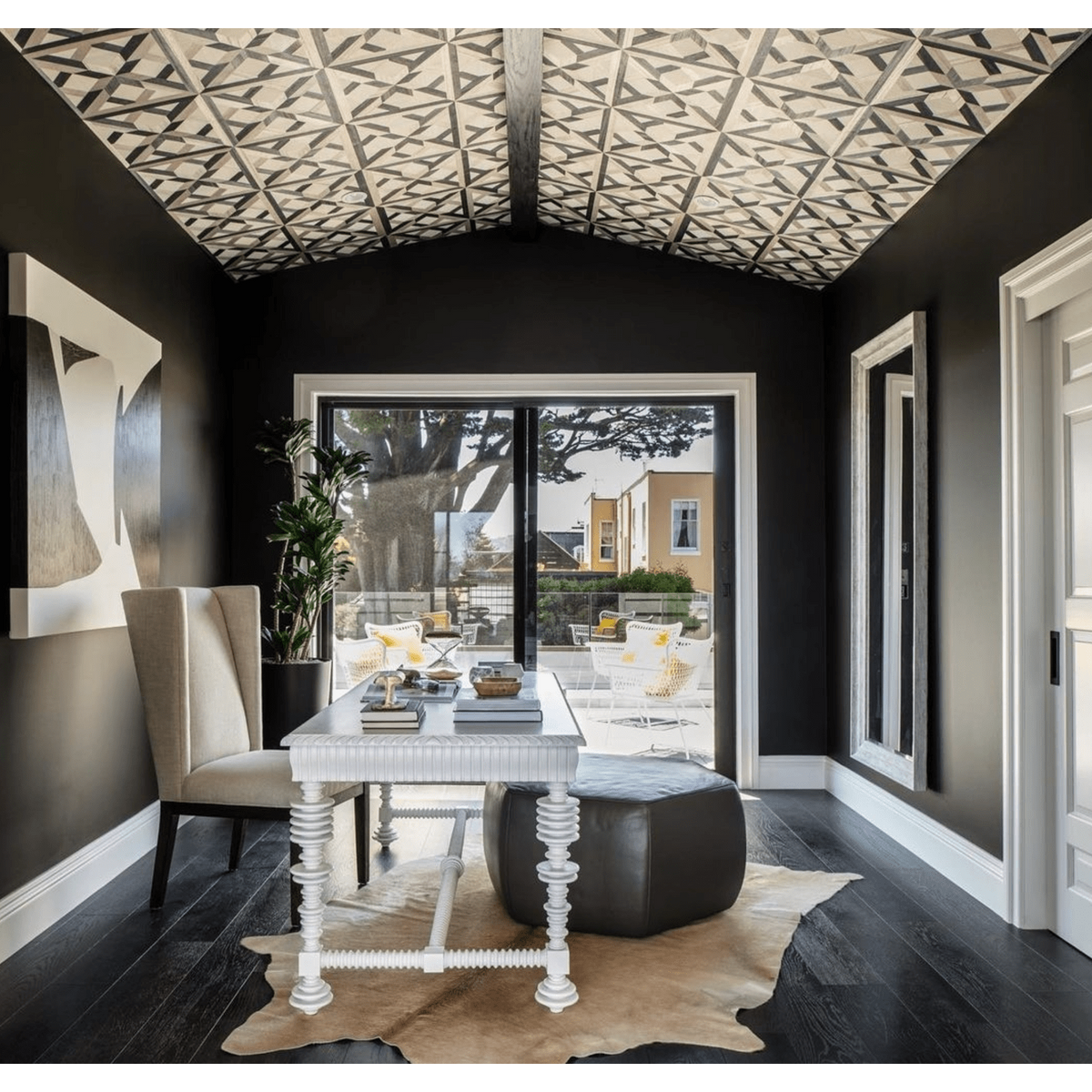 Portuguese White Office Desk