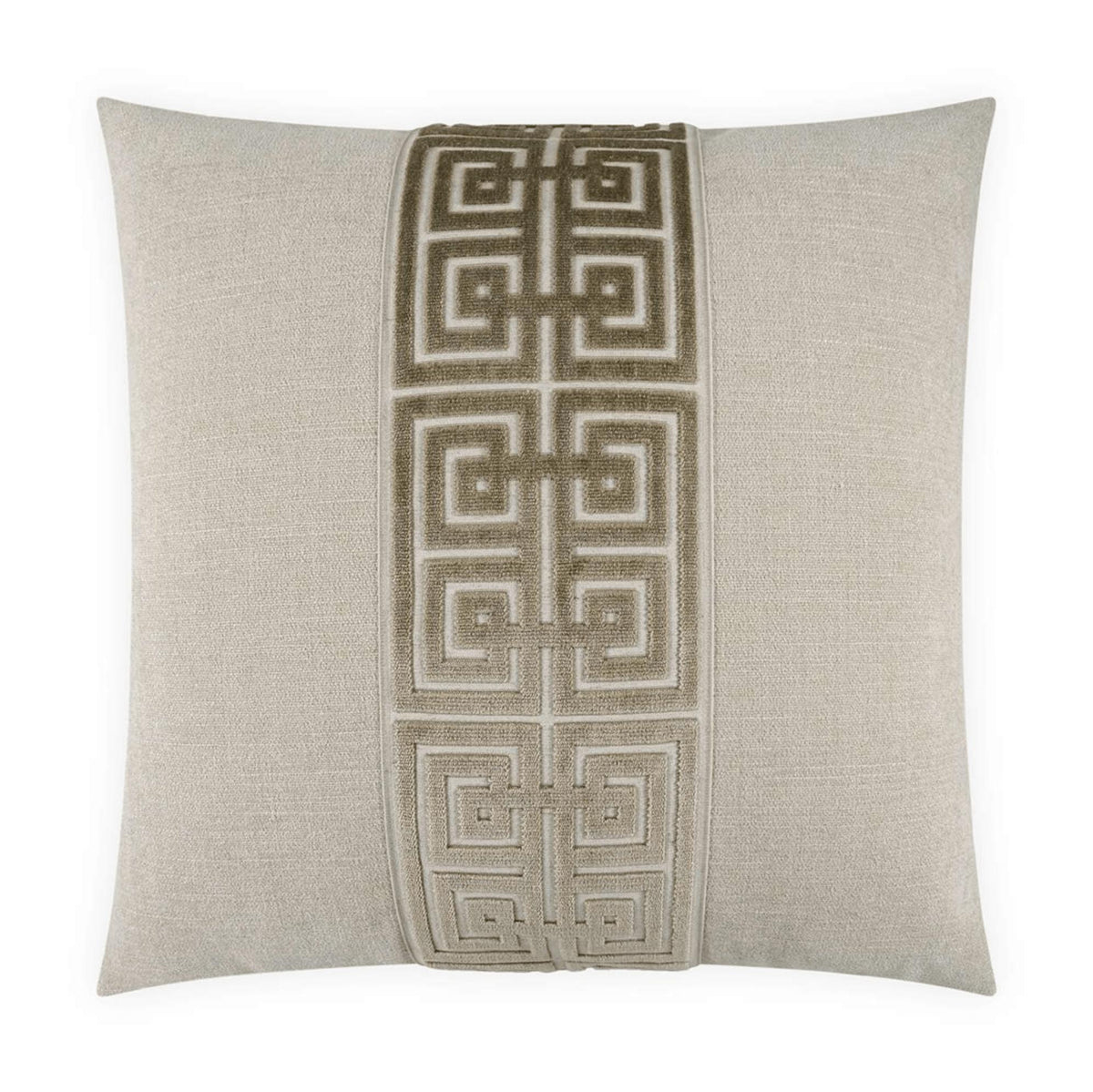 Terus Natural Taupe Throw Pillow | Bone & Brass