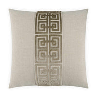 Terus Natural Taupe Throw Pillow | Bone & Brass