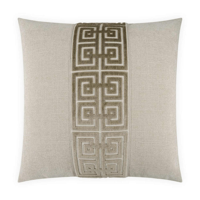 Terus Natural Taupe Throw Pillow | Bone & Brass