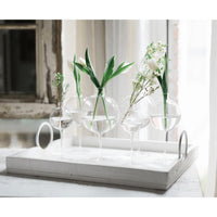 Clear Small Wine Glass Vase - Vase View | Bone & Brass