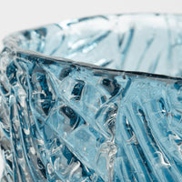 Blue Cast Glass Decorative Bowl - Bowl View | Bone & Brass