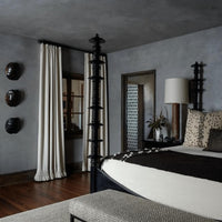 Ferret Four Poster Bed Hand Rubbed Black - Bed Frame Detail | Bone & Brass