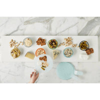 Glass Serving Bowl - White or Grey