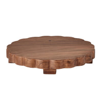 Round Scalloped Wood Charcuterie Board | Bone & Brass