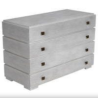 Hofman Dresser, White Washed or Pale Black - Dresser Hardware Detail | Bone & Brass