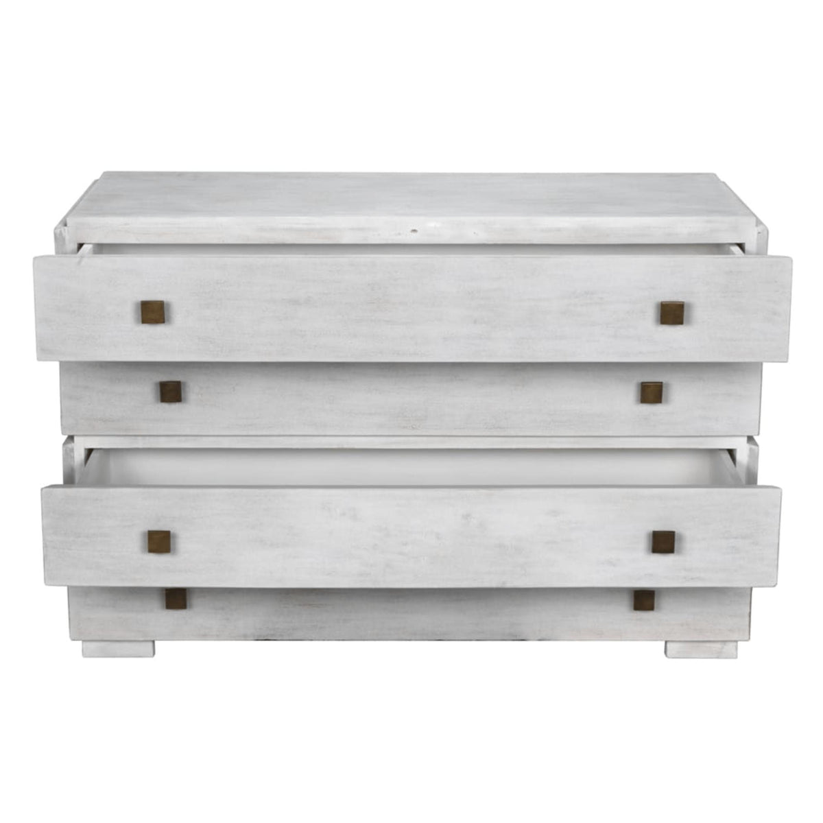 Hofman Dresser, White Washed or Pale Black - Dresser Side View | Bone & Brass