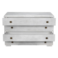 Hofman Dresser, White Washed or Pale Black - Dresser Side View | Bone & Brass