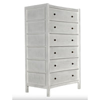 Hampton Tall Boy, Black or White Washed - Dresser View | Bone & Brass