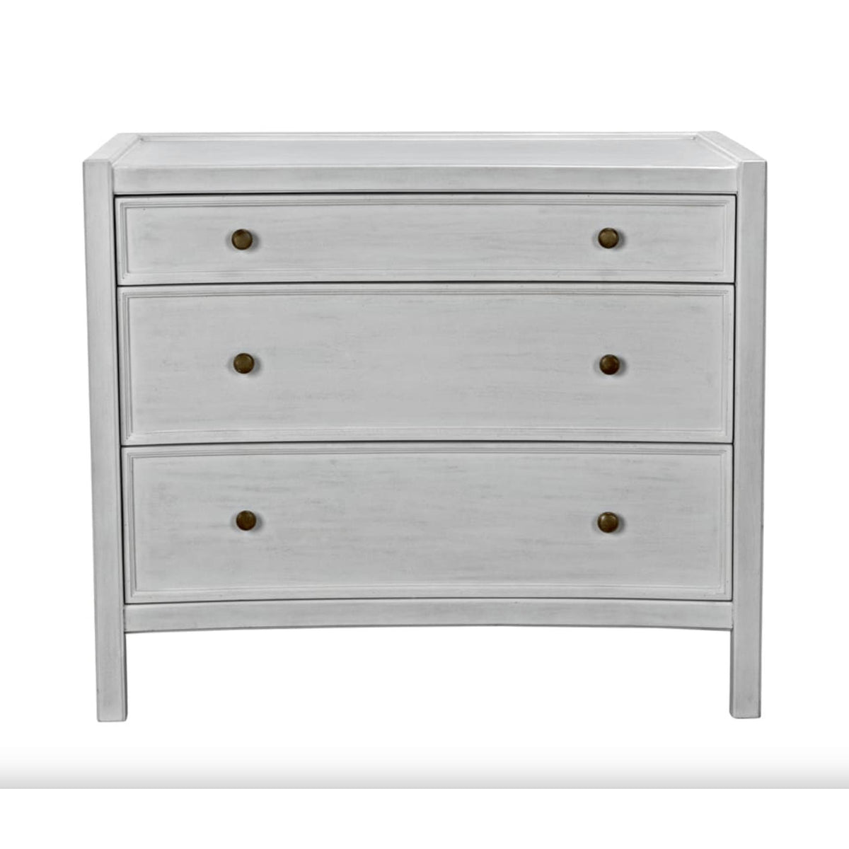 Hampton Side Table - Table Side View | Bone & Brass