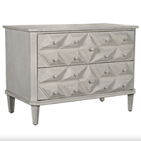 Giza White Weathered 2-Drawer Chest