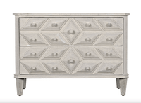 Giza White Weathered 2-Drawer Chest