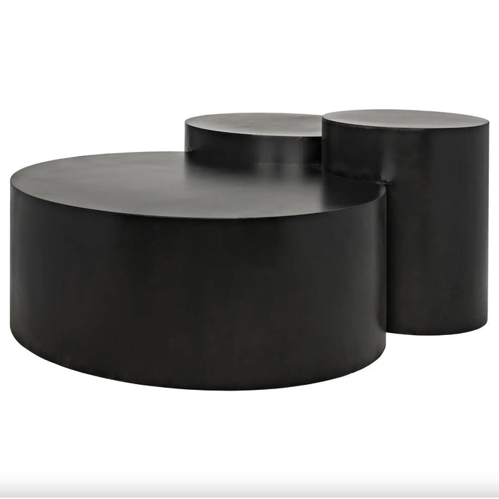Ella Black Steel Multi-Level Coffee Table
