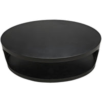 Eclipse Black Steel Oval Coffee Table - Table View | Bone & Brass
