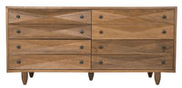 Diamond Double Chest - Ebony, Dark and Washed Walnut Finishes