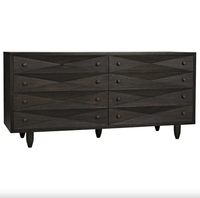 Diamond Double Chest - Ebony, Dark and Washed Walnut Finishes