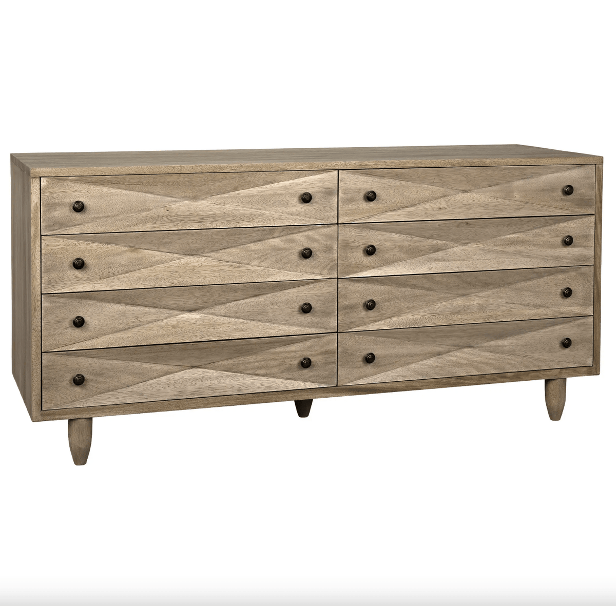 Diamond Double Chest - Ebony, Dark and Washed Walnut Finishes