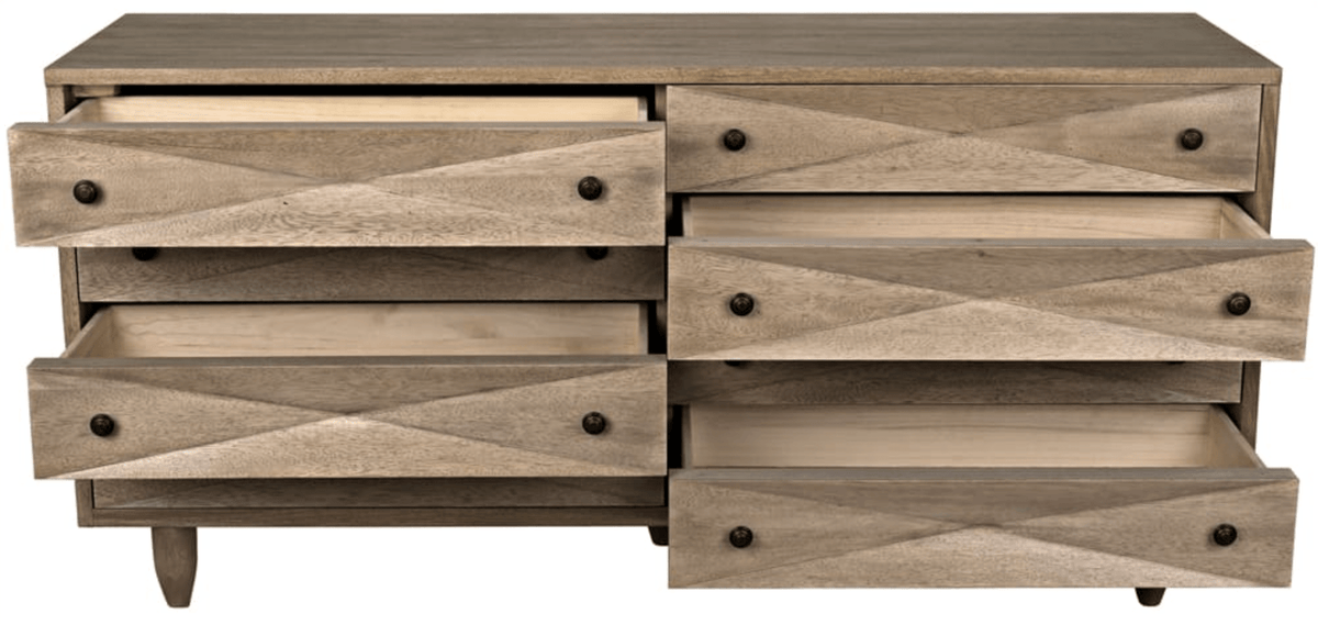 Diamond Double Chest - Ebony, Dark and Washed Walnut Finishes