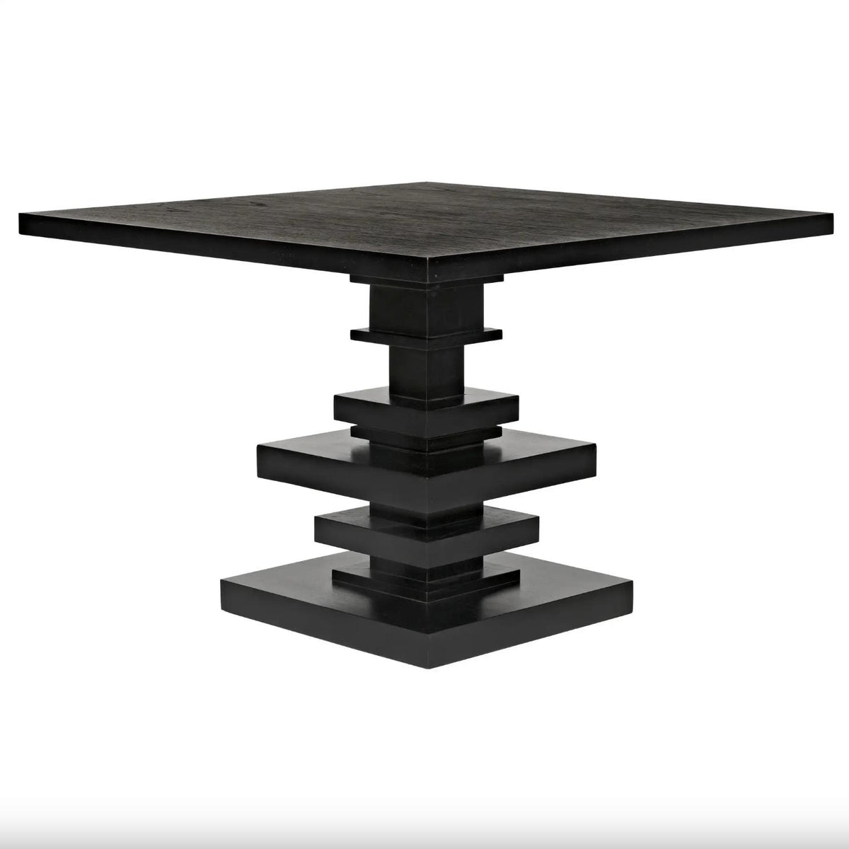 Corum Square Stacked Disk Table | Bone & Brass