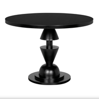 Varick Black Mahogany Round Table