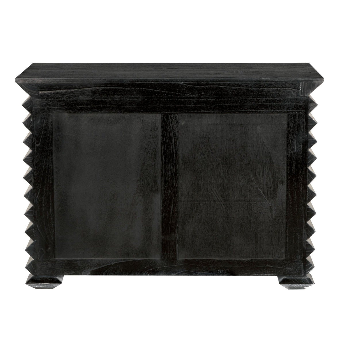 Tiago Zig-Zag Black Ceruse Chest - Dresser View | Bone & Brass