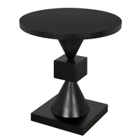 Theo Black Steel Side Table