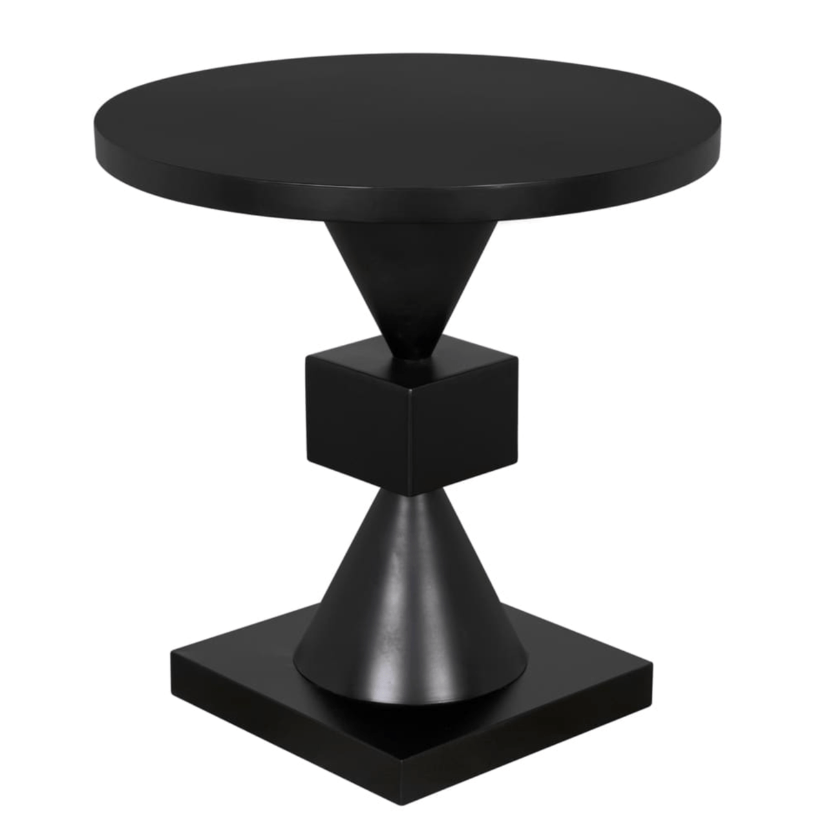 Theo Black Steel Side Table