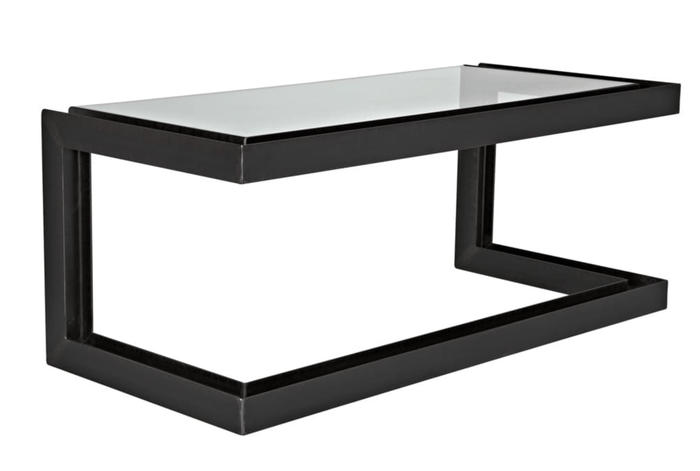 Structure Metal Base & Glass Top Desk