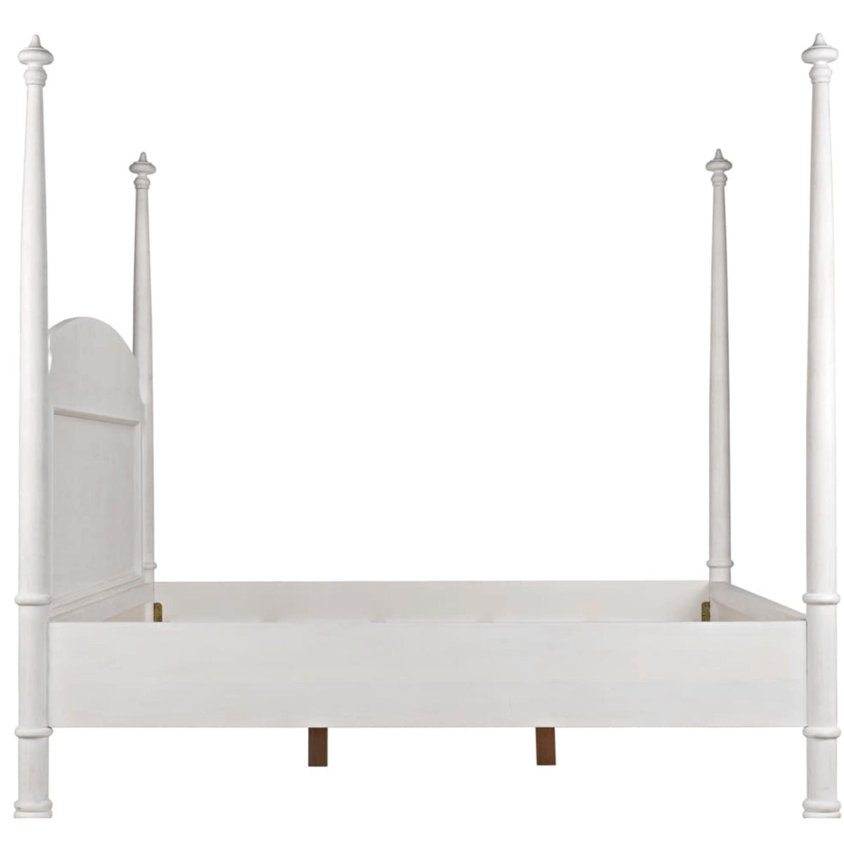 Douglas Four Poster Bed, White Wash or Black - Bed View | Bone & Brass