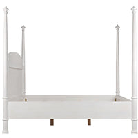 Douglas Four Poster Bed, White Wash or Black - Bed View | Bone & Brass