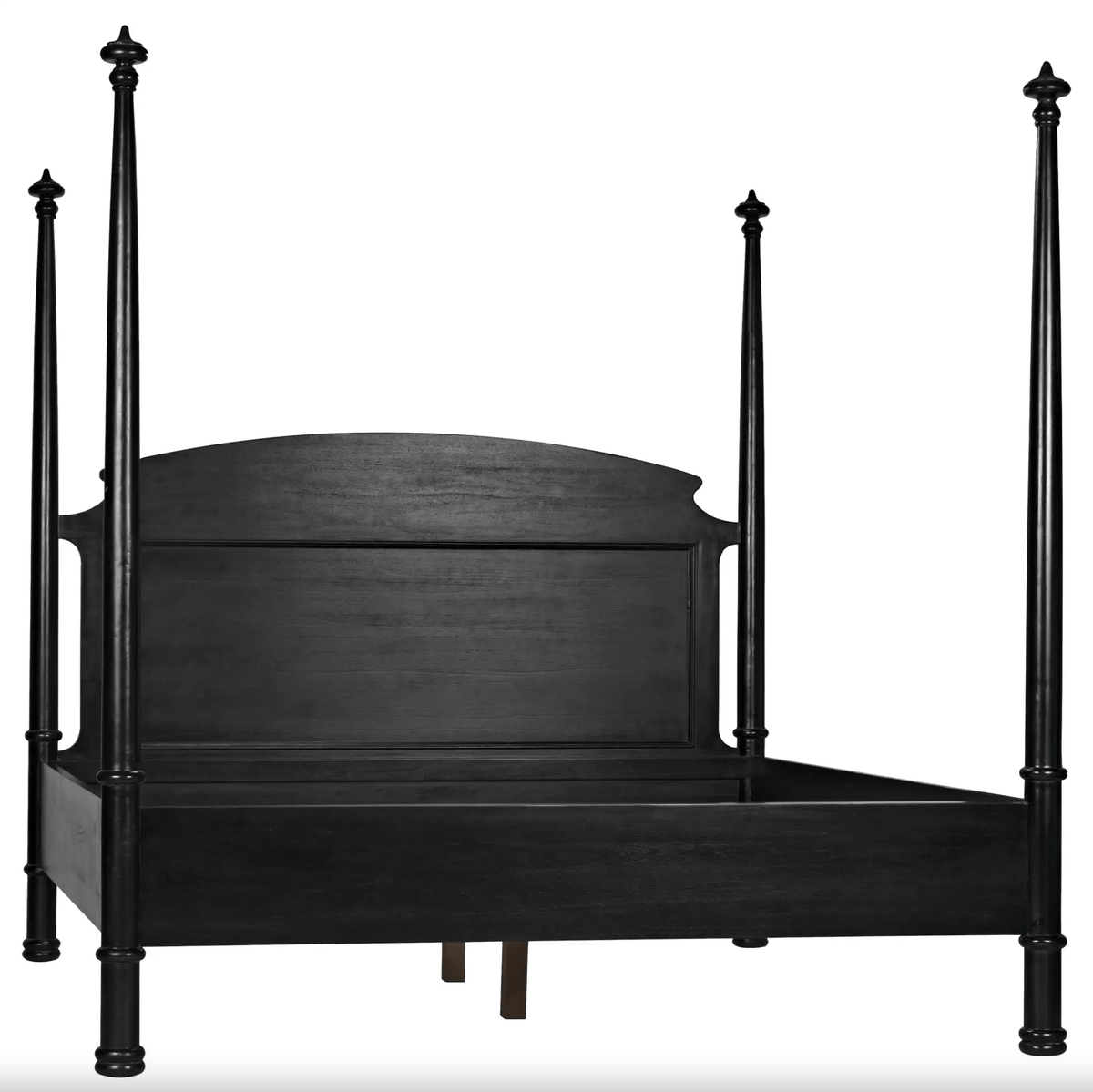 Douglas 4-Poster Bed, White Washed & Hand Rubbed Black