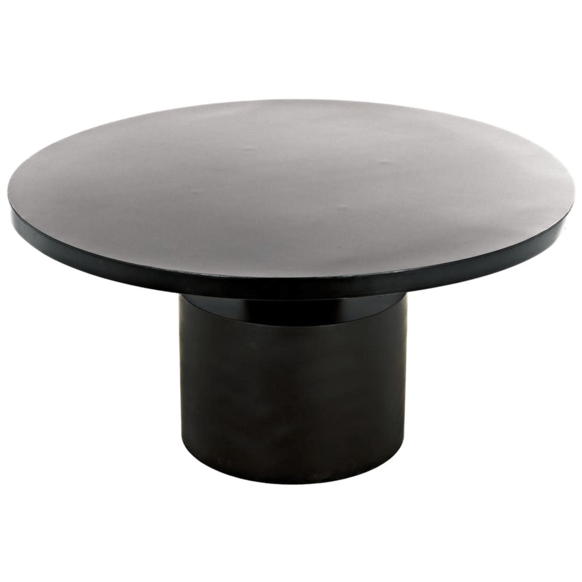 Marlow Round Black Steel Dining Table - Table Detail | Bone & Brass