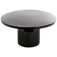 Marlow Round Black Steel Dining Table - Table Detail | Bone & Brass