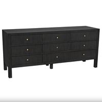 Conrad 9-Drawer Dresser, Pale Black or White Wash