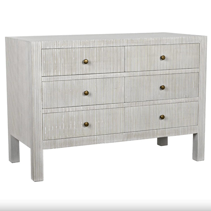 Conrad 6-Drawer Dresser | Bone & Brass