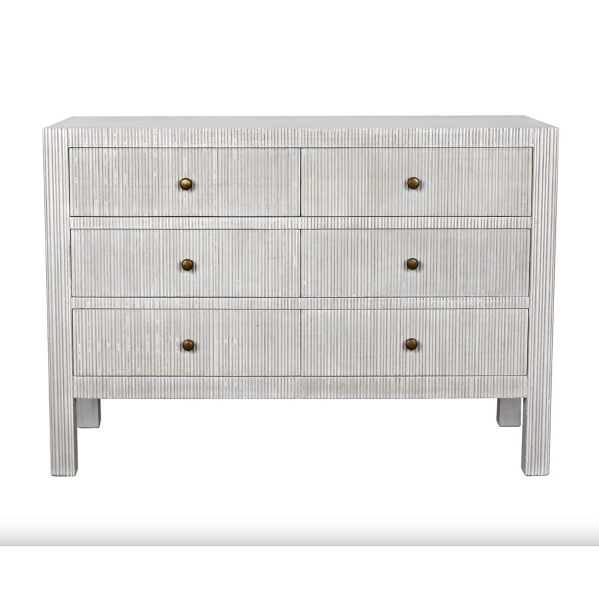 Conrad 6-Drawer Dresser - Dresser Hardware Detail | Bone & Brass