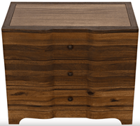 Claudie Chest in Dark Walnut and Ebony Finish